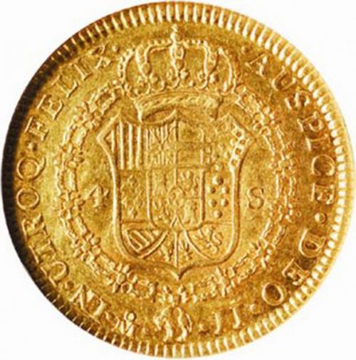 4 Escudos Reverse Image minted in SPAIN in 1818JJ (1808-33  -  FERNANDO VII)  - The Coin Database