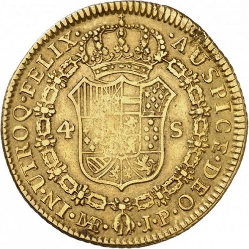 4 Escudos Reverse Image minted in SPAIN in 1819JP (1808-33  -  FERNANDO VII)  - The Coin Database