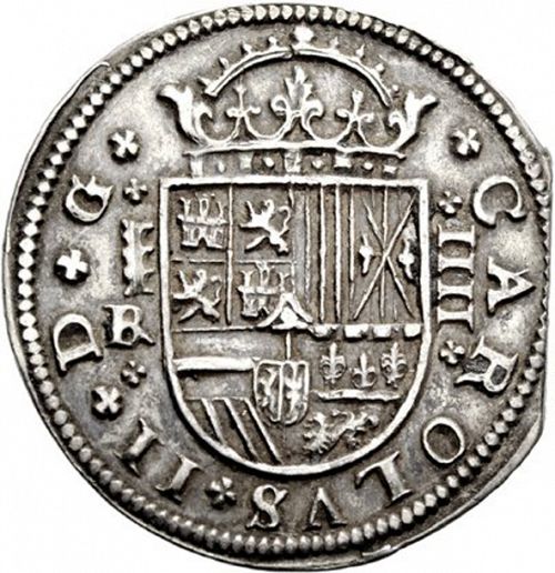 4 Reales Obverse Image minted in SPAIN in 1684BR (1665-00  -  CARLOS II)  - The Coin Database