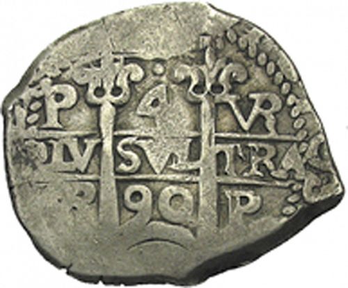 4 Reales Obverse Image minted in SPAIN in 1690VR (1665-00  -  CARLOS II)  - The Coin Database