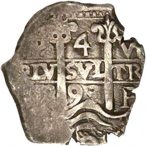 4 Reales Obverse Image minted in SPAIN in 1693VR (1665-00  -  CARLOS II)  - The Coin Database