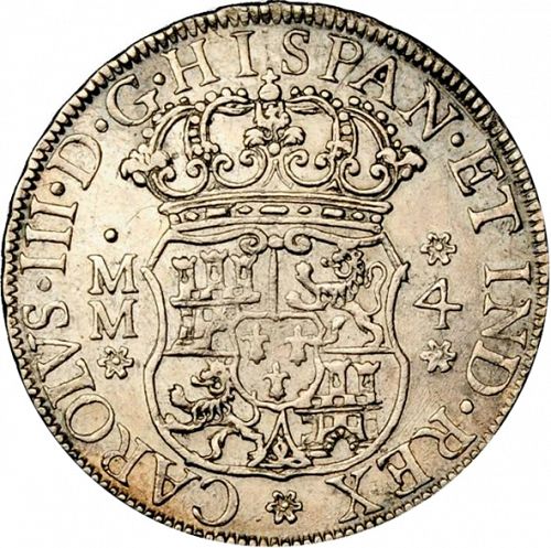 4 Reales Obverse Image minted in SPAIN in 1761MM (1759-88  -  CARLOS III)  - The Coin Database