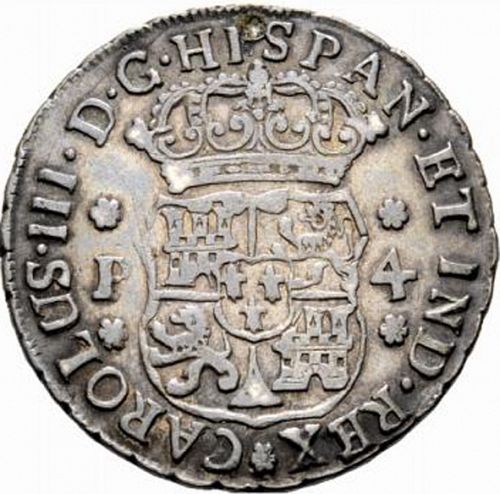 4 Reales Obverse Image minted in SPAIN in 1762P (1759-88  -  CARLOS III)  - The Coin Database