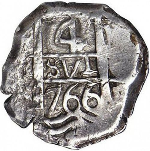 4 Reales Obverse Image minted in SPAIN in 1766V (1759-88  -  CARLOS III)  - The Coin Database