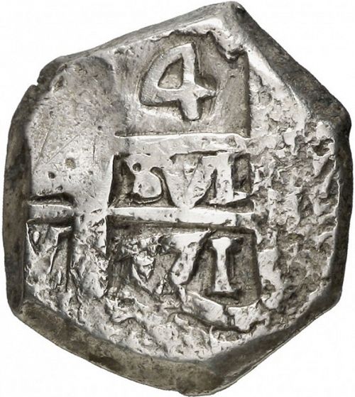 4 Reales Obverse Image minted in SPAIN in 1771V (1759-88  -  CARLOS III)  - The Coin Database