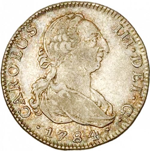 4 Reales Obverse Image minted in SPAIN in 1784JD (1759-88  -  CARLOS III)  - The Coin Database