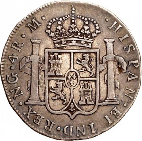 4 Reales Reverse Image minted in SPAIN in 1797M (1788-08  -  CARLOS IV)  - The Coin Database