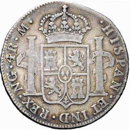 4 Reales Reverse Image minted in SPAIN in 1800M (1788-08  -  CARLOS IV)  - The Coin Database