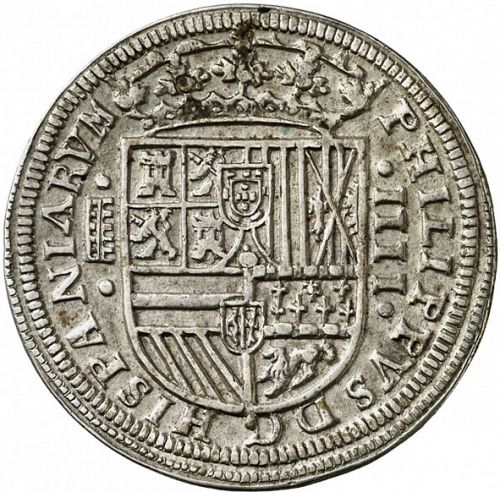 4 Reales Obverse Image minted in SPAIN in 1588 (1556-98  -  FELIPE II)  - The Coin Database