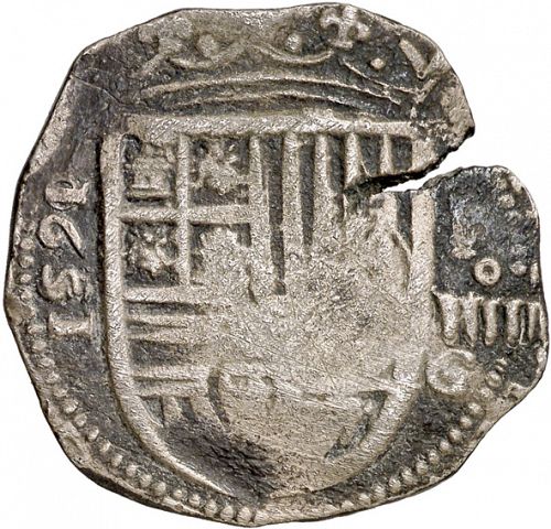 4 Reales Obverse Image minted in SPAIN in 1591F (1556-98  -  FELIPE II)  - The Coin Database