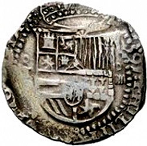 4 Reales Obverse Image minted in SPAIN in 1591M (1556-98  -  FELIPE II)  - The Coin Database