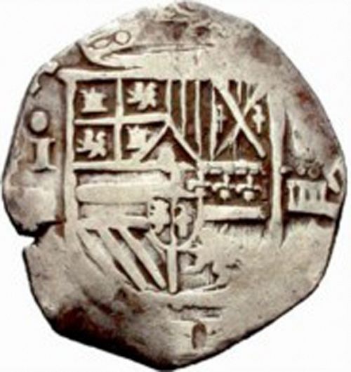 4 Reales Obverse Image minted in SPAIN in 1592I (1556-98  -  FELIPE II)  - The Coin Database