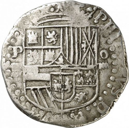 4 Reales Obverse Image minted in SPAIN in ND/B (1556-98  -  FELIPE II)  - The Coin Database