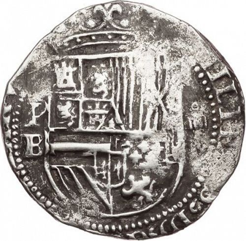 4 Reales Obverse Image minted in SPAIN in ND/B (1556-98  -  FELIPE II)  - The Coin Database