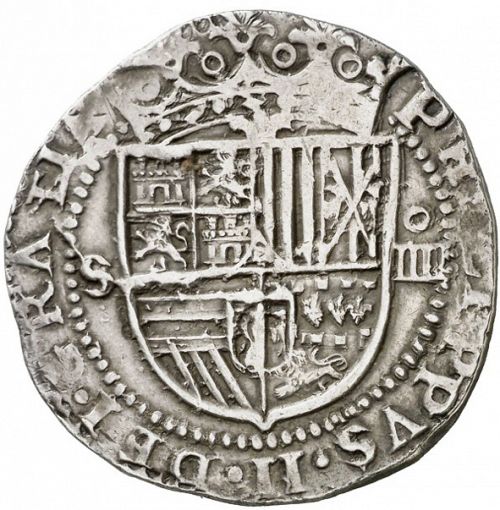 4 Reales Obverse Image minted in SPAIN in ND/DD (1556-98  -  FELIPE II)  - The Coin Database