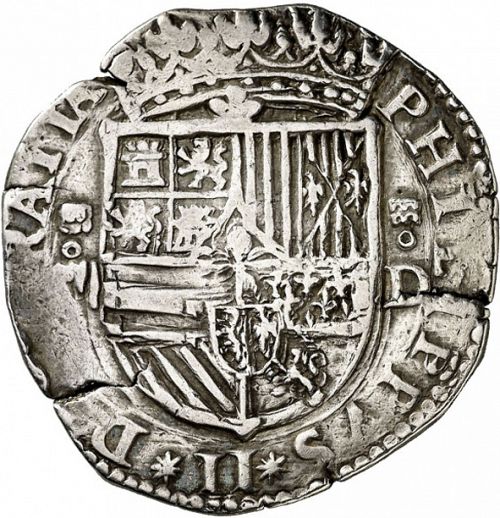 4 Reales Obverse Image minted in SPAIN in ND/D (1556-98  -  FELIPE II)  - The Coin Database