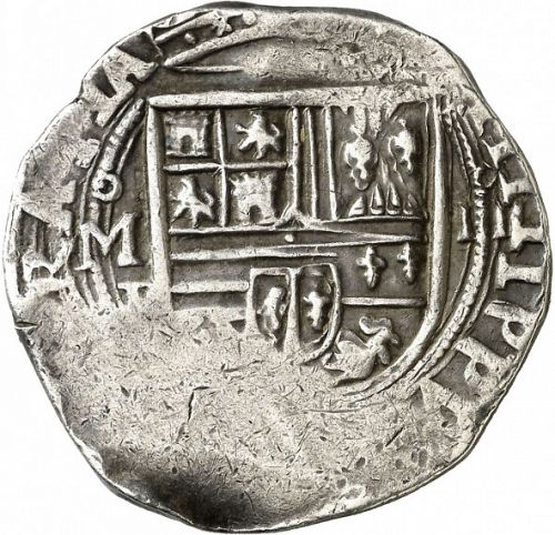 4 Reales Obverse Image minted in SPAIN in ND/F (1556-98  -  FELIPE II)  - The Coin Database