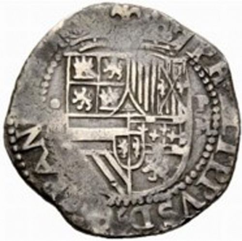4 Reales Obverse Image minted in SPAIN in ND/M (1556-98  -  FELIPE II)  - The Coin Database