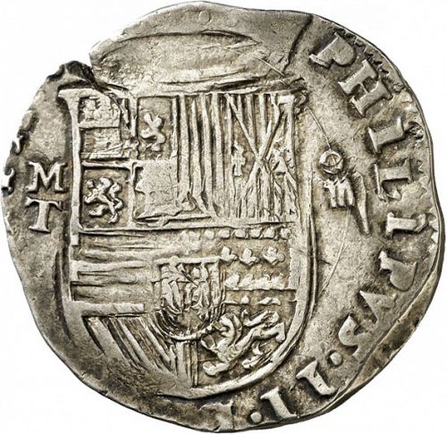 4 Reales Obverse Image minted in SPAIN in ND/M (1556-98  -  FELIPE II)  - The Coin Database