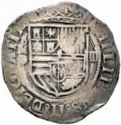 4 Reales Obverse Image minted in SPAIN in ND/O (1556-98  -  FELIPE II)  - The Coin Database