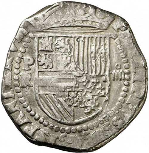 4 Reales Obverse Image minted in SPAIN in ND/R (1556-98  -  FELIPE II)  - The Coin Database