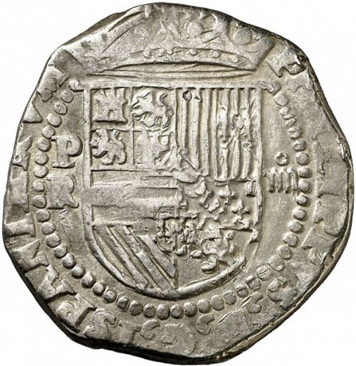 4 Reales Obverse Image minted in SPAIN in ND/R (1556-98  -  FELIPE II)  - The Coin Database
