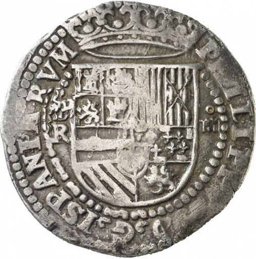 4 Reales Obverse Image minted in SPAIN in ND/R (1556-98  -  FELIPE II)  - The Coin Database