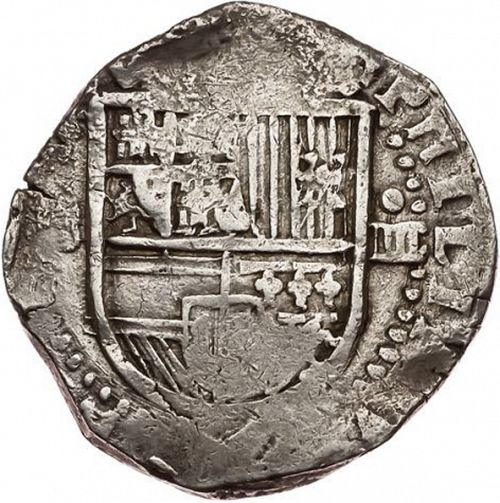 4 Reales Obverse Image minted in SPAIN in ND (1556-98  -  FELIPE II)  - The Coin Database