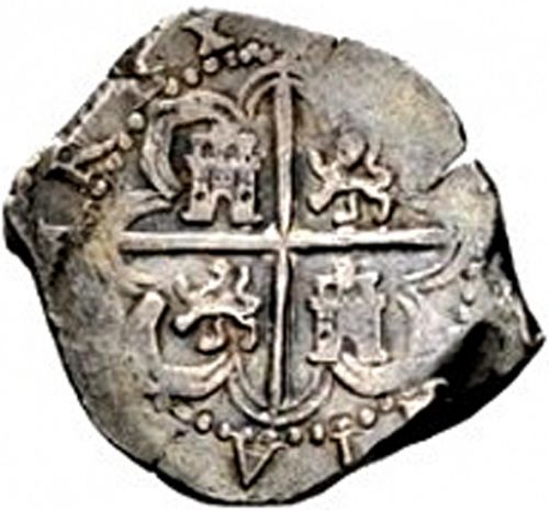 4 Reales Reverse Image minted in SPAIN in 1592B (1556-98  -  FELIPE II)  - The Coin Database
