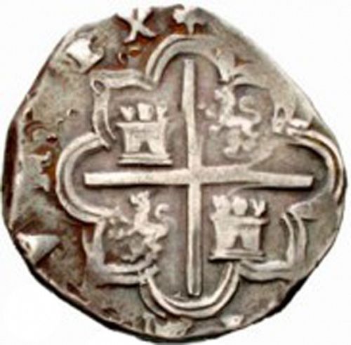 4 Reales Reverse Image minted in SPAIN in 1593I (1556-98  -  FELIPE II)  - The Coin Database