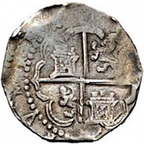 4 Reales Reverse Image minted in SPAIN in 1594C (1556-98  -  FELIPE II)  - The Coin Database