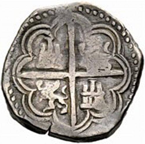 4 Reales Reverse Image minted in SPAIN in 1596F (1556-98  -  FELIPE II)  - The Coin Database