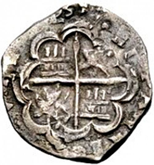 4 Reales Reverse Image minted in SPAIN in 1597M (1556-98  -  FELIPE II)  - The Coin Database