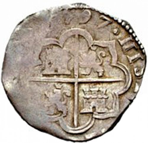 4 Reales Reverse Image minted in SPAIN in 1597 (1556-98  -  FELIPE II)  - The Coin Database
