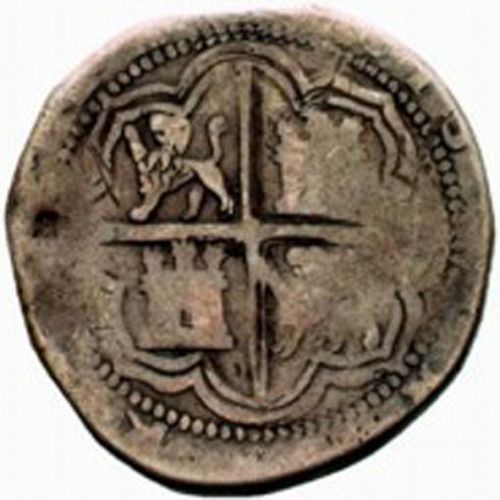 4 Reales Reverse Image minted in SPAIN in ND/A (1556-98  -  FELIPE II)  - The Coin Database