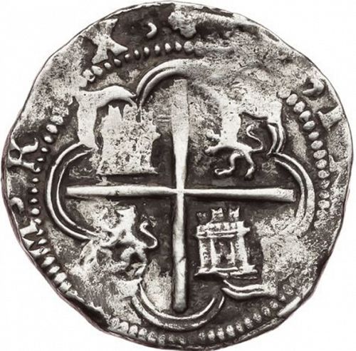 4 Reales Reverse Image minted in SPAIN in ND/B (1556-98  -  FELIPE II)  - The Coin Database
