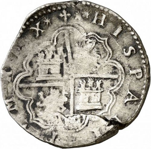 4 Reales Reverse Image minted in SPAIN in ND/D (1556-98  -  FELIPE II)  - The Coin Database