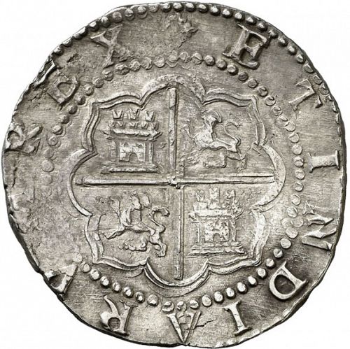 4 Reales Reverse Image minted in SPAIN in ND/D (1556-98  -  FELIPE II)  - The Coin Database