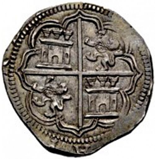 4 Reales Reverse Image minted in SPAIN in ND/D (1556-98  -  FELIPE II)  - The Coin Database