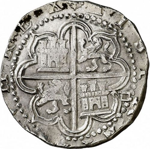 4 Reales Reverse Image minted in SPAIN in ND/D (1556-98  -  FELIPE II)  - The Coin Database