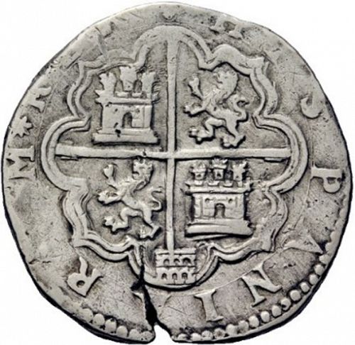 4 Reales Reverse Image minted in SPAIN in ND/D (1556-98  -  FELIPE II)  - The Coin Database