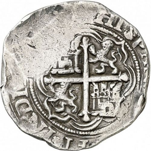 4 Reales Reverse Image minted in SPAIN in ND/F (1556-98  -  FELIPE II)  - The Coin Database