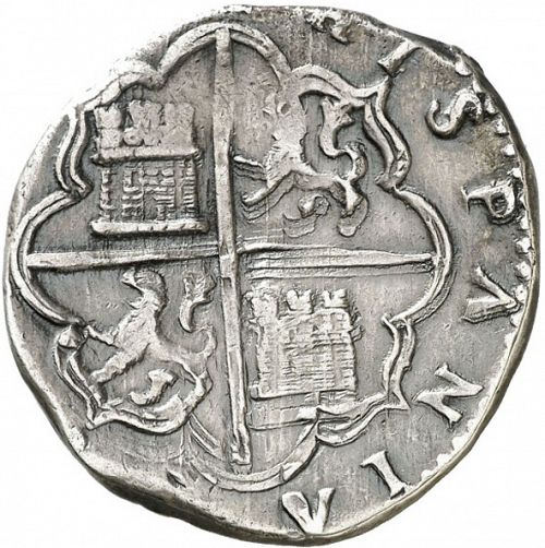 4 Reales Reverse Image minted in SPAIN in ND/F (1556-98  -  FELIPE II)  - The Coin Database