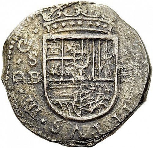 4 Reales Obverse Image minted in SPAIN in 1611B (1598-21  -  FELIPE III)  - The Coin Database