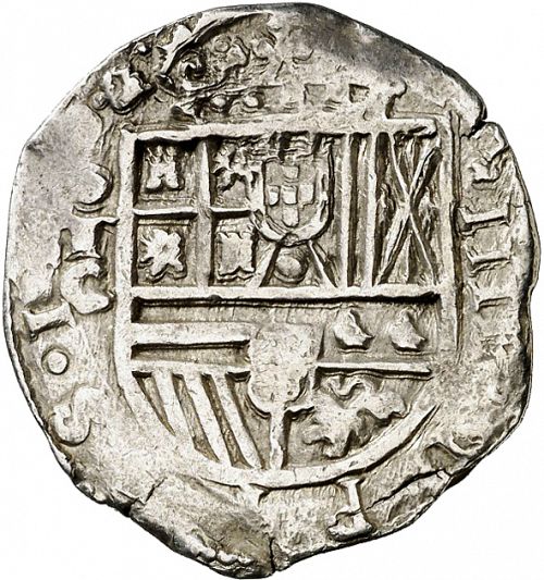 4 Reales Obverse Image minted in SPAIN in 1611C (1598-21  -  FELIPE III)  - The Coin Database