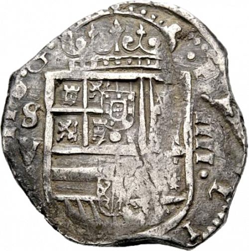 4 Reales Obverse Image minted in SPAIN in 1615V (1598-21  -  FELIPE III)  - The Coin Database