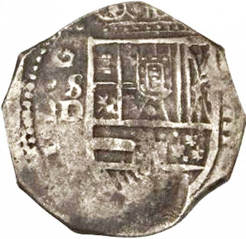 4 Reales Obverse Image minted in SPAIN in 1617D (1598-21  -  FELIPE III)  - The Coin Database