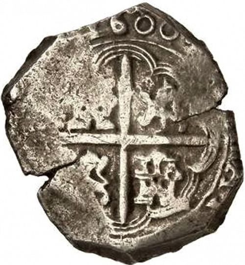 4 Reales Reverse Image minted in SPAIN in 1600D (1598-21  -  FELIPE III)  - The Coin Database