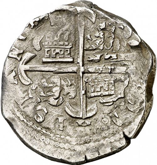 4 Reales Reverse Image minted in SPAIN in 1611C (1598-21  -  FELIPE III)  - The Coin Database
