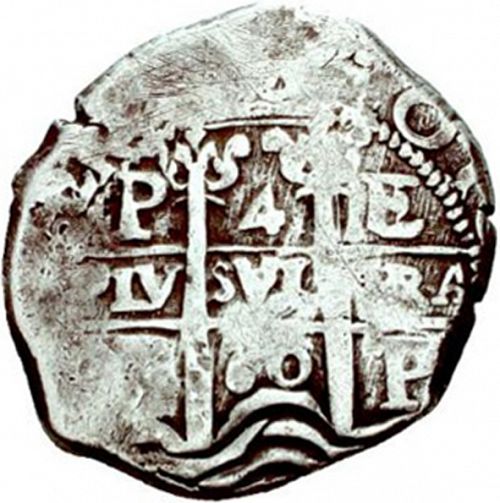 4 Reales Obverse Image minted in SPAIN in 1660E (1621-65  -  FELIPE IV)  - The Coin Database